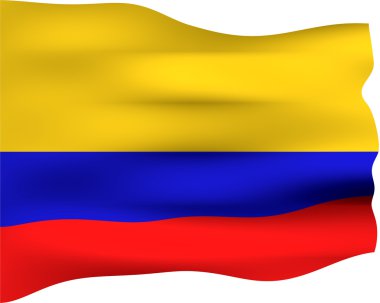 Kolombiya 3D bayrağı