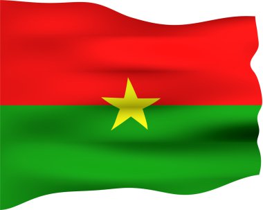 burkina Faso 3D bayrağı