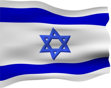 3D İsrail bayrağı
