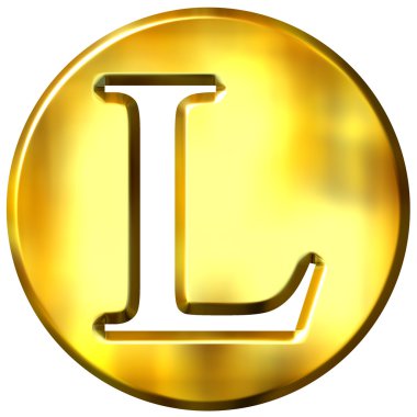 3D altın harf l