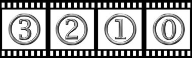 Film strip count down clipart