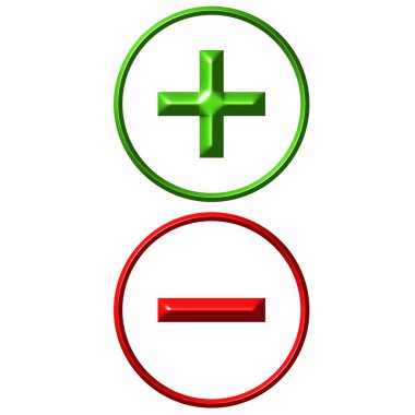Positive and Negative clipart