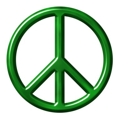 Ecological peace symbol clipart