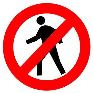 Do Not Enter clipart