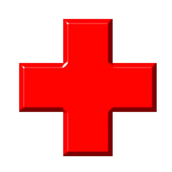 3D Czerwonego Krzyża — Zdjęcie stockowe