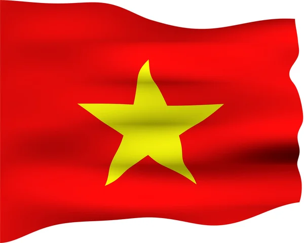 ベトナムの 3 d の旗 — ストック写真