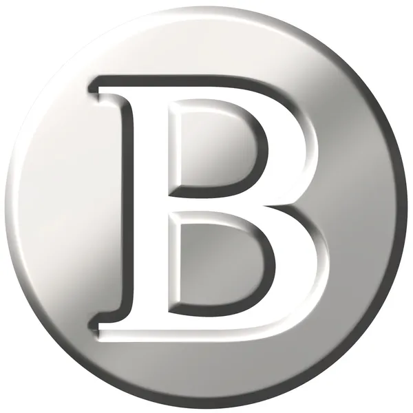 stock image 3D Steel Letter B