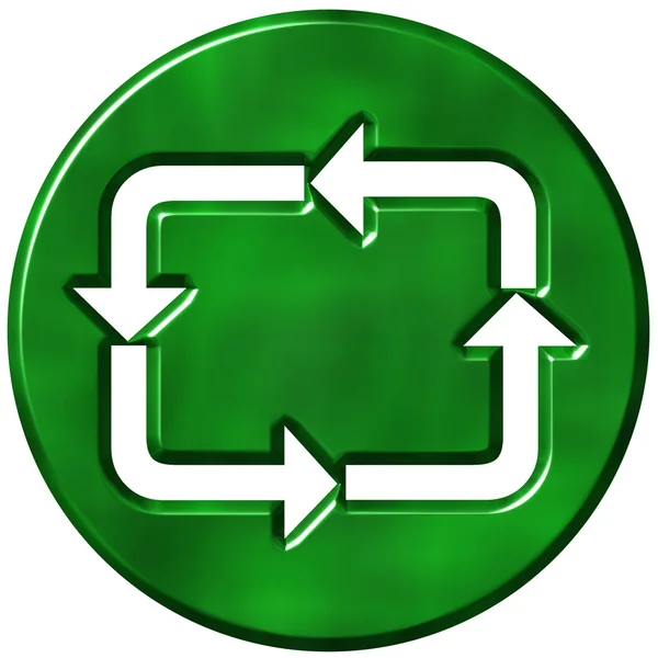 Symbole de recyclage 3D — Photo