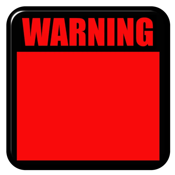 3D Warning Sign — Stock Photo, Image