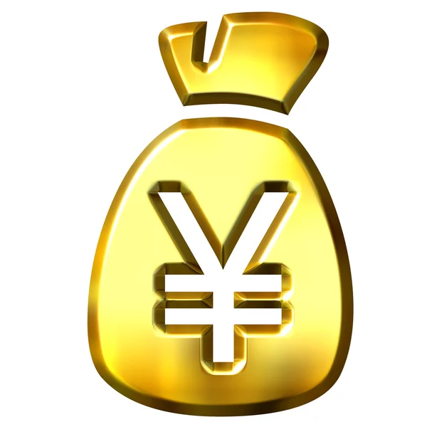 Säck full av yen — Stockfoto
