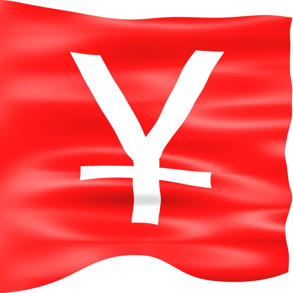Bandera de Yen 3D —  Fotos de Stock