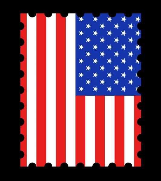 Timbro bandiera USA — Foto Stock
