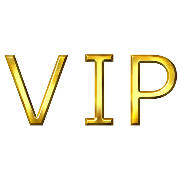 3D Golden VIP — Stock Photo, Image