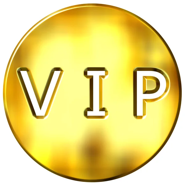 3D Golden Framed VIP — Stock Photo, Image