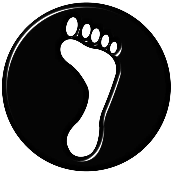 De zwarte voet van afwijzing — Stockfoto