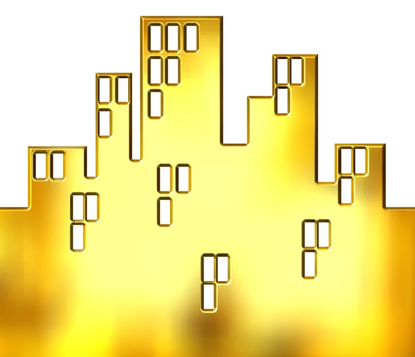 Goldene Stadt — Stockfoto