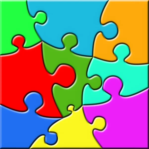 Psychedelisches Puzzle — Stockfoto