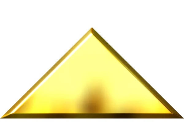 3D złoty piramidy — Zdjęcie stockowe