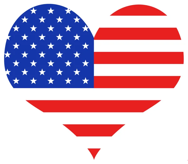 Estados Unidos corazón — Foto de Stock