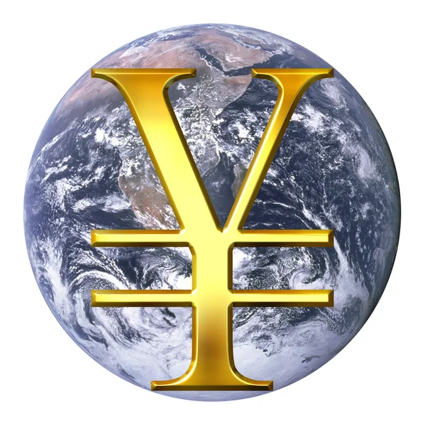 Yen atas bumi — Stok Foto