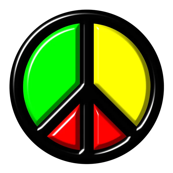 Colorful peace symbol — Stock Photo, Image