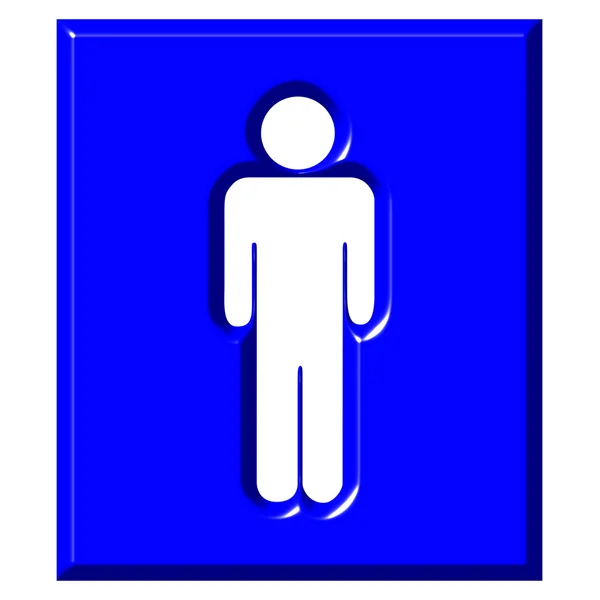 3D Male Sign — Stock Photo, Image