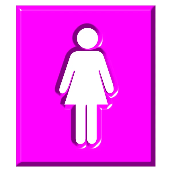 3D Female Sign — Stock Photo, Image