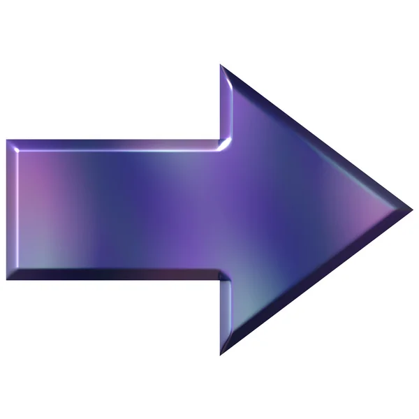 3D Purple Arrow — Stock Photo, Image