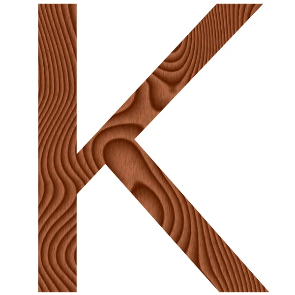 木製の文字 k — ストック写真