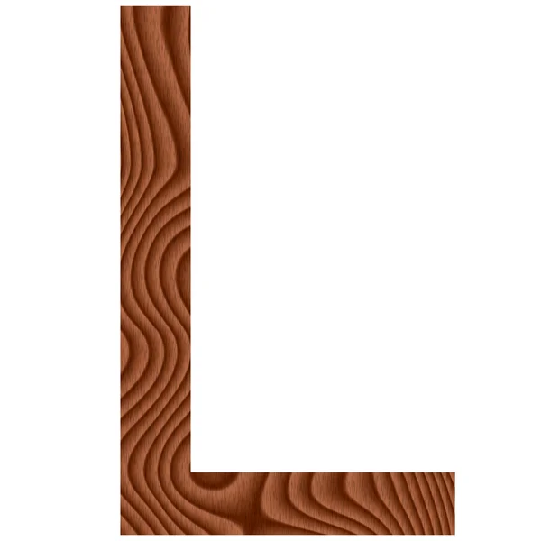 Wooden Letter L — Stock Photo, Image