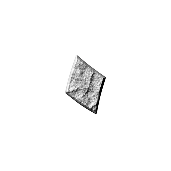 3d Stein arabische Zahl 0 — Stockfoto