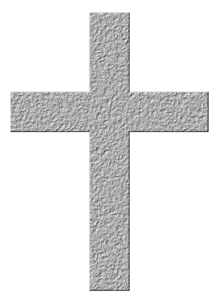 3D-stenen kruis — Stockfoto