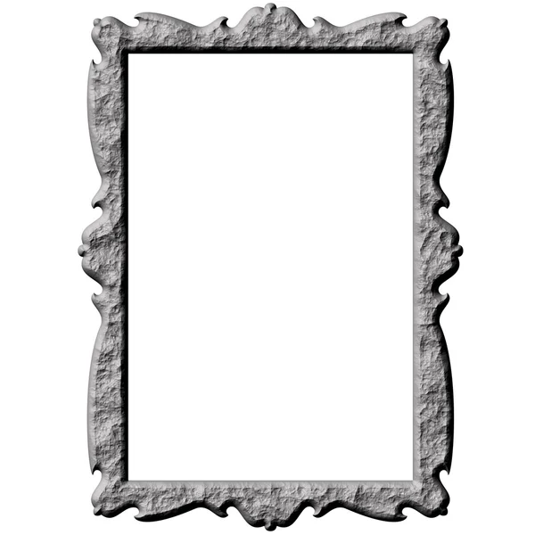 3D Stone Frame — Stock Photo, Image