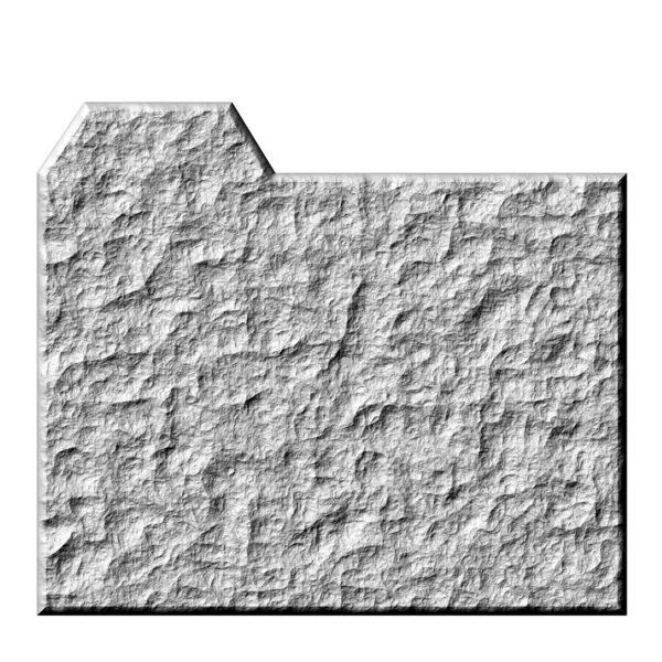 3D каменные папка — стоковое фото