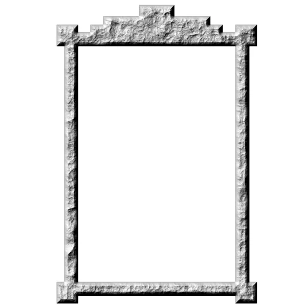 3D-stenen frame — Stockfoto