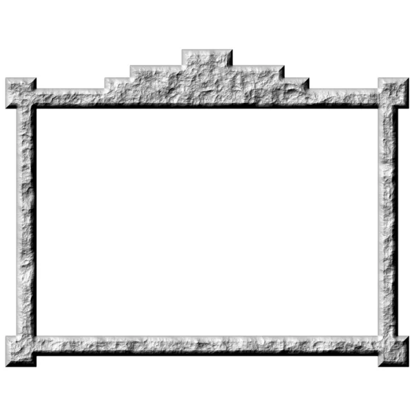 3D Stone Frame — Stock Photo, Image