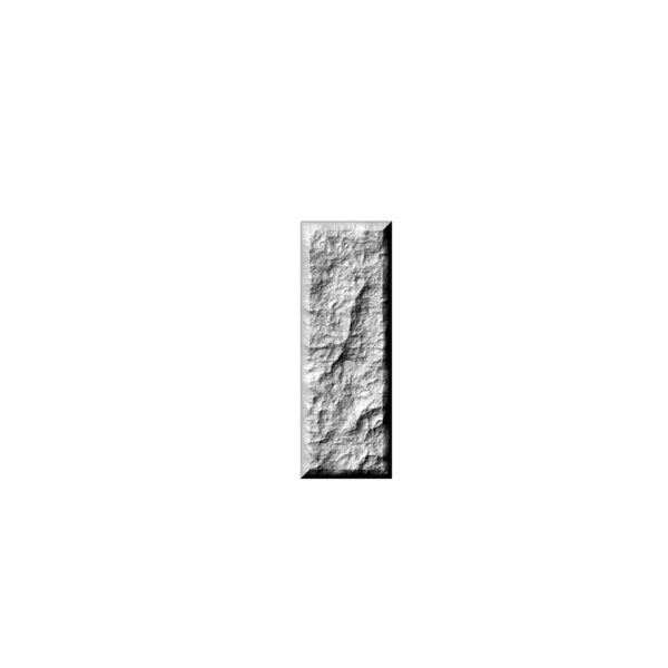 Batu 3D Ibrani Nomor 10 — Stok Foto