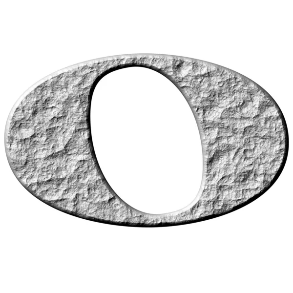 3D Stone Whole Note — Stock Photo, Image