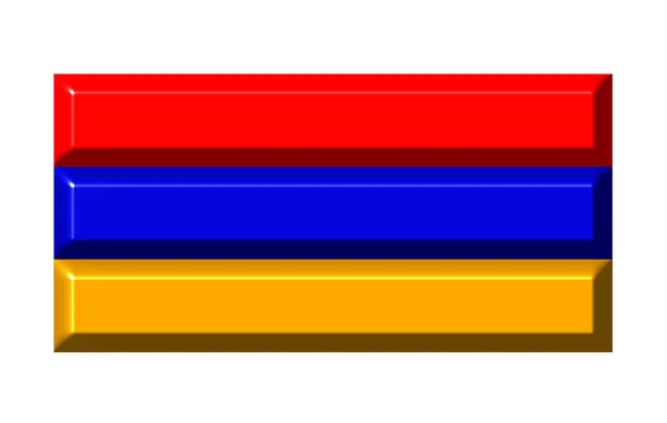 3d Flaga Armenii — Zdjęcie stockowe