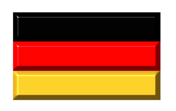 Alemanha 3d bandeira — Fotografia de Stock
