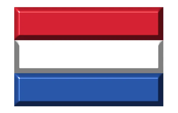 Țările de Jos steag 3d — Fotografie, imagine de stoc