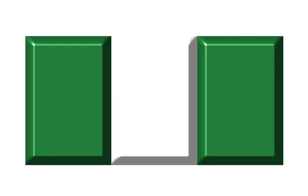 Nigeria 3d flag — Stock Photo, Image
