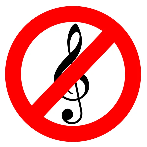 No Music — Stock Photo, Image