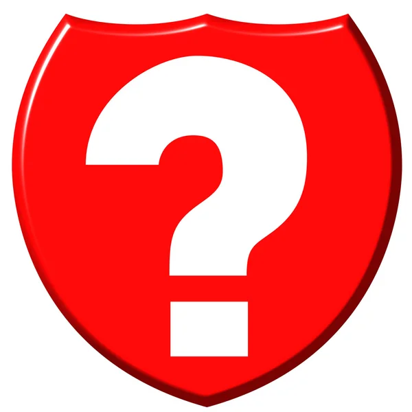 Question Mark Shield — Stock Photo, Image