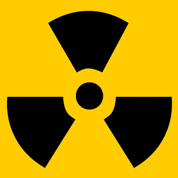 Радиоактивный знак — стоковое фото