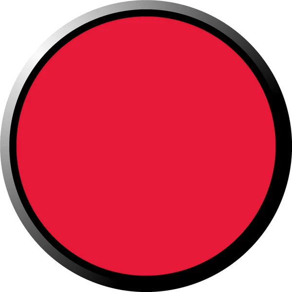 Botón rojo 3D — Foto de Stock