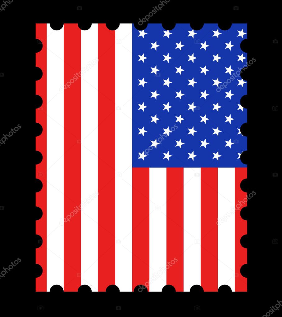 USA Flag Stamp Stock Photo by ©georgios 1394907