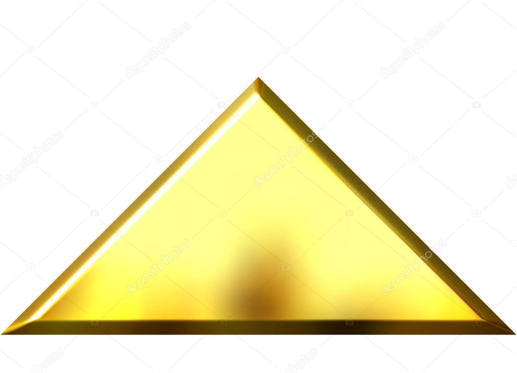 3D Golden Pyramid