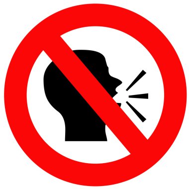 Do not speak clipart