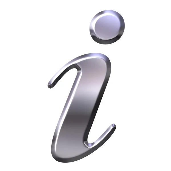 Silver Information Symbol — Stock Photo, Image